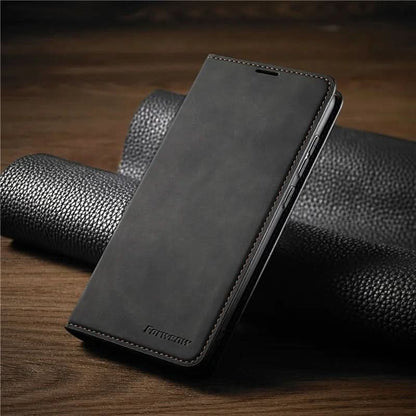 Magnetic Leather iPhone Case