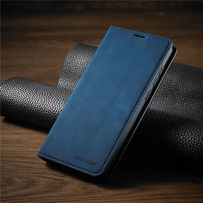 Magnetic Leather iPhone Case