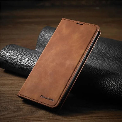 Magnetic Leather iPhone Case