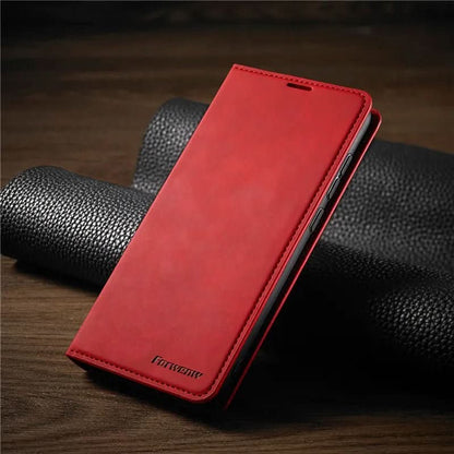 Magnetic Leather iPhone Case
