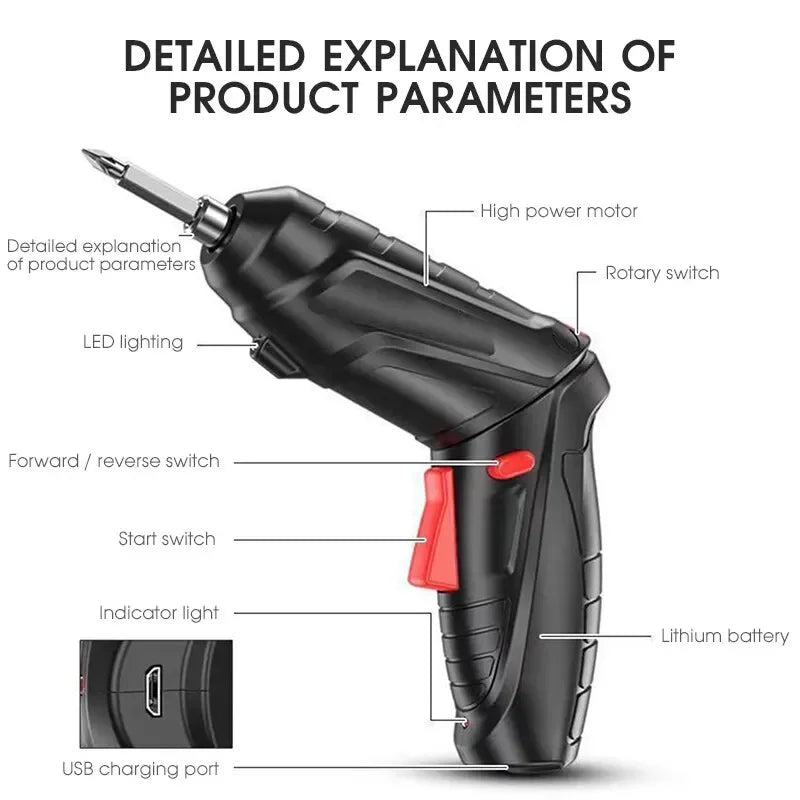 FIXDRIVE 47-in-1 Cordless Battery Drill