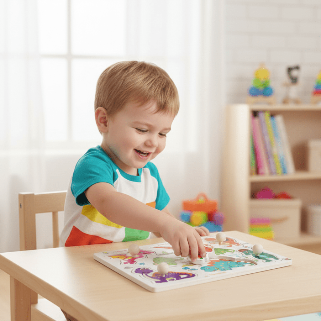 MONTIPUZZ Montessori Educational Wooden Grasping Toy