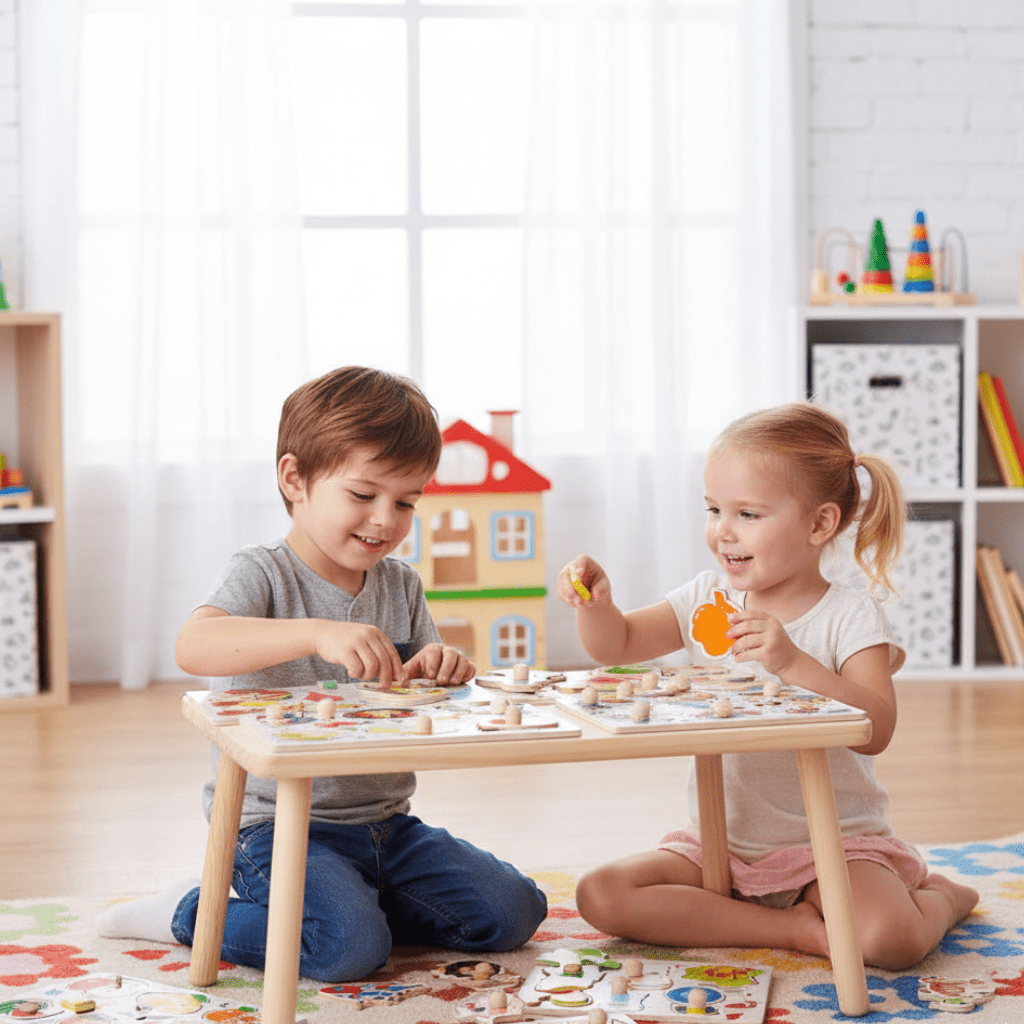 MONTIPUZZ Montessori Educational Wooden Grasping Toy