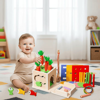 TinyTrail PlayCube 8-in-1 Montessori Play Box