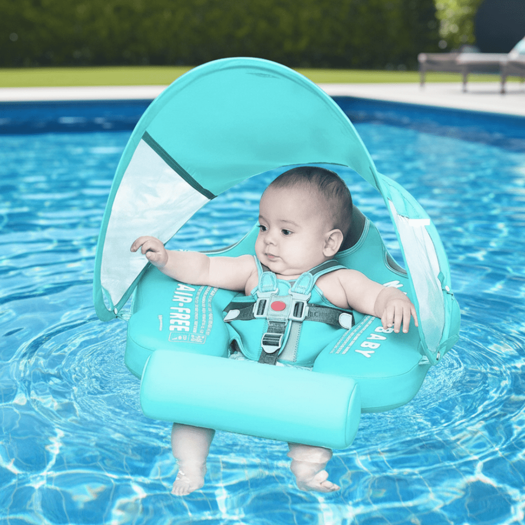 Baby Swim Ring with Canopy Baby