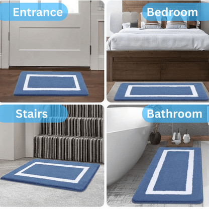 BATHBLISS Soft Non-Slip Microfiber Bath Mat