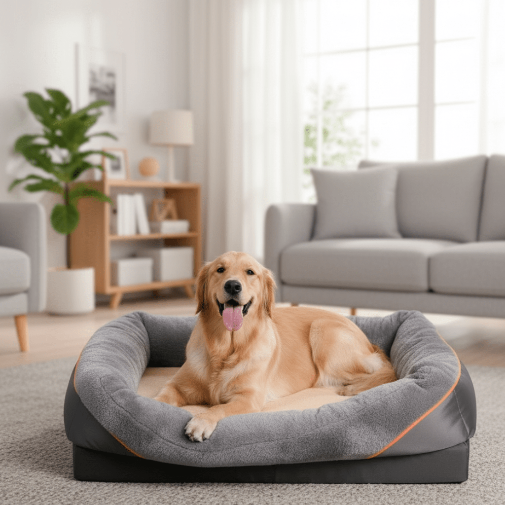 LEVAPET Waterproof Orthopedic Dog Bed