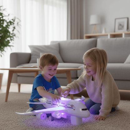 FLYGENIUS Intelligent Music & Light Airplane Toy