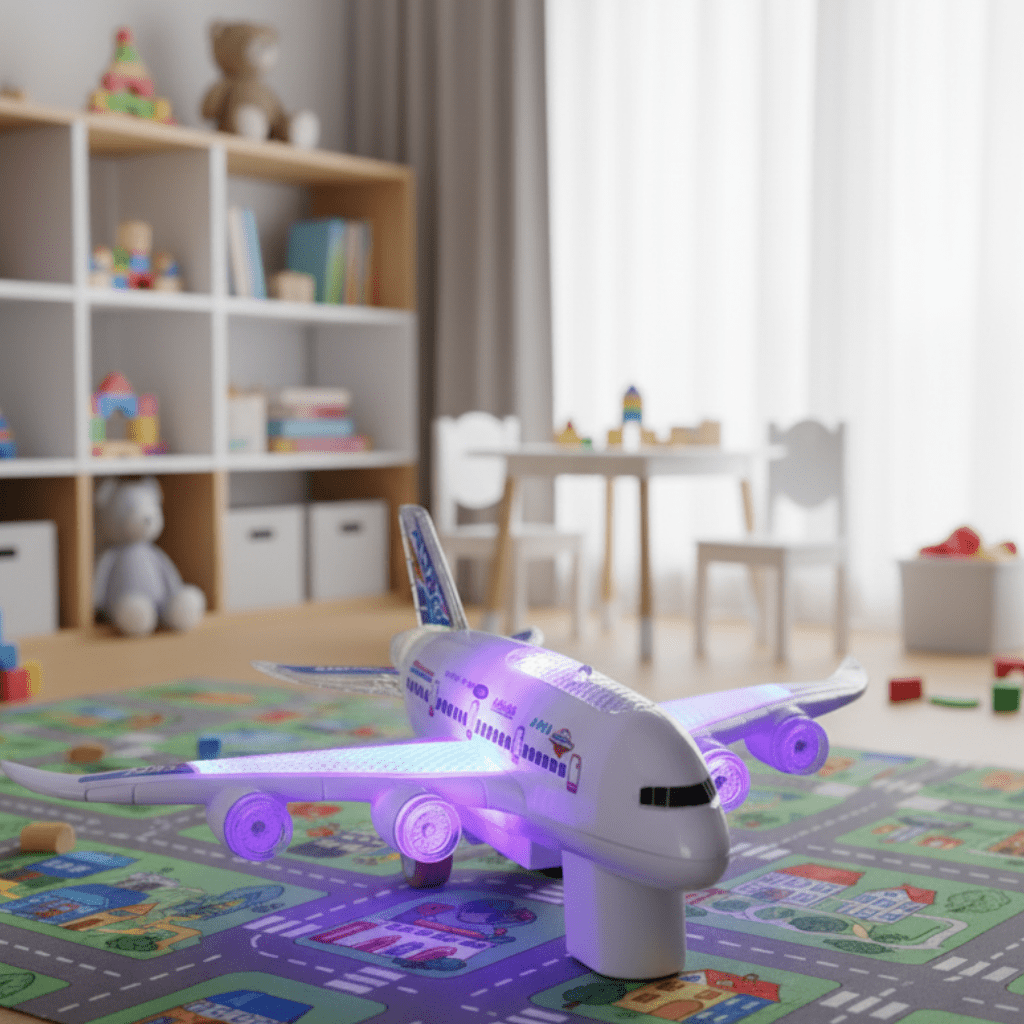 FLYGENIUS Intelligent Music & Light Airplane Toy