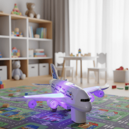 FLYGENIUS Intelligent Music & Light Airplane Toy
