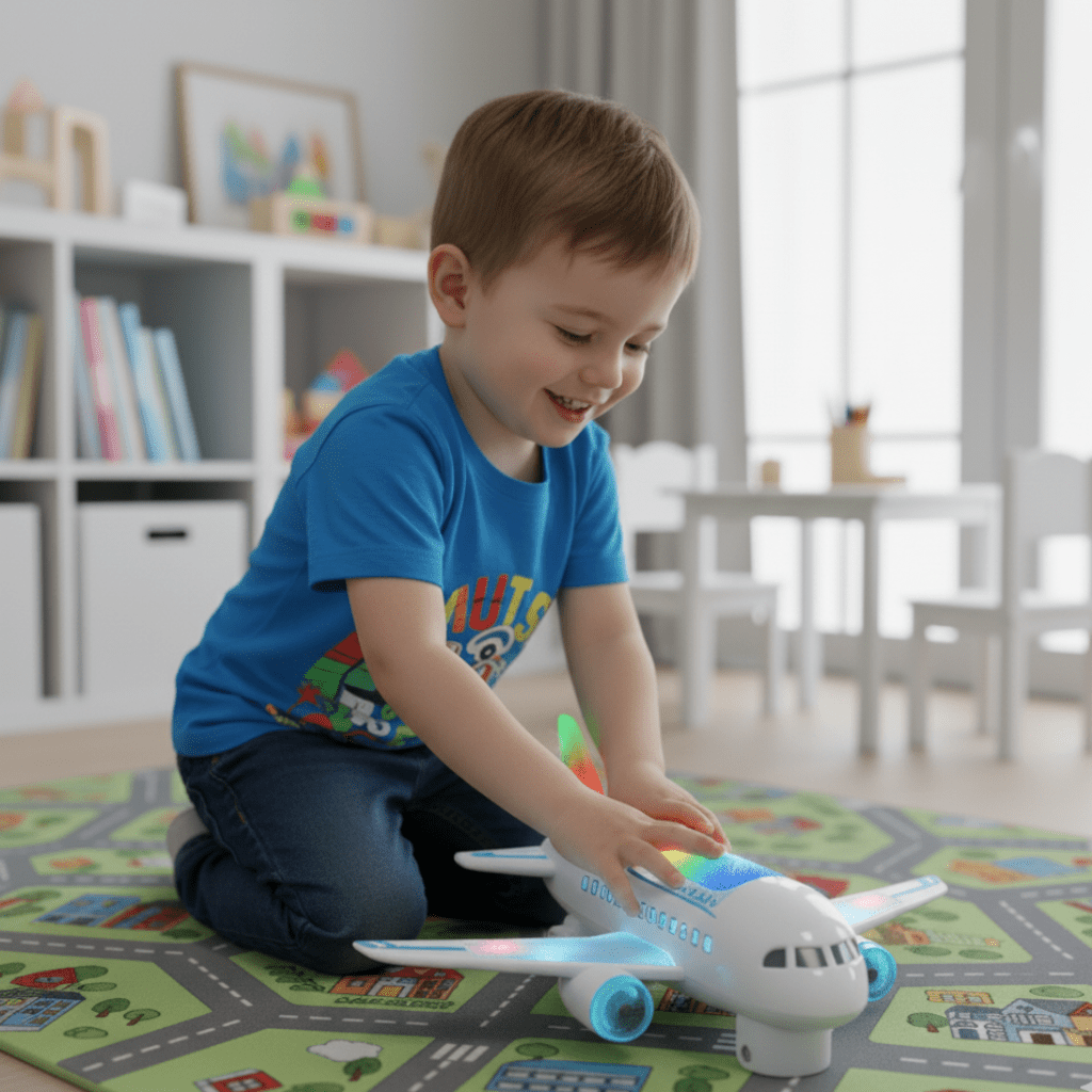 SPINJET LED Electric Airplane Toy