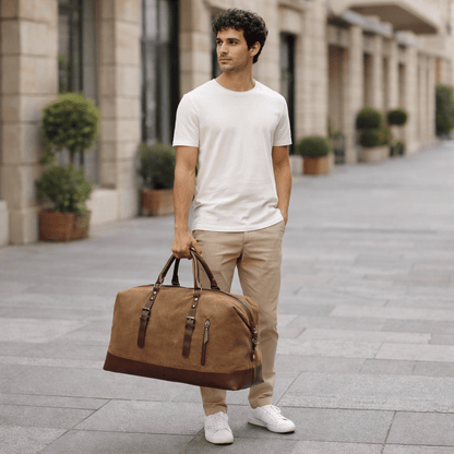 BOLDARA Leather Duffle Bag