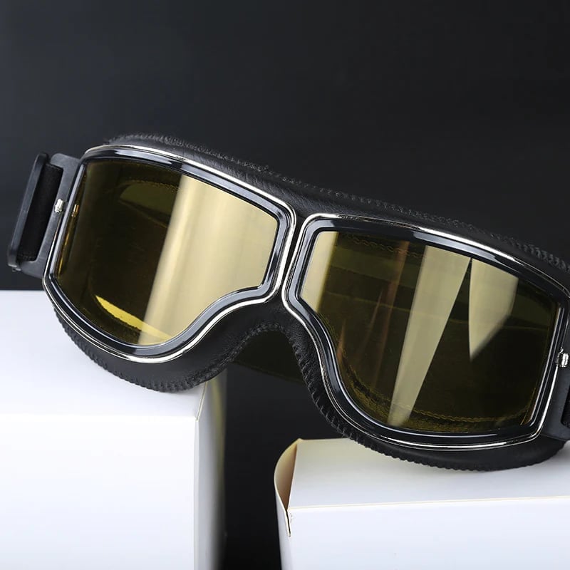 Motorcycle Goggles, UV Protection, Shockproof & Adjustable