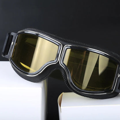 Motorcycle Goggles, UV Protection, Shockproof & Adjustable