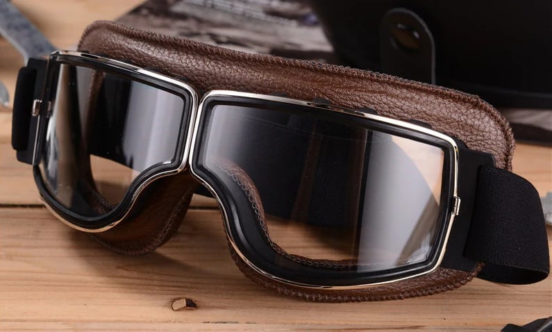 Motorcycle Goggles, UV Protection, Shockproof & Adjustable