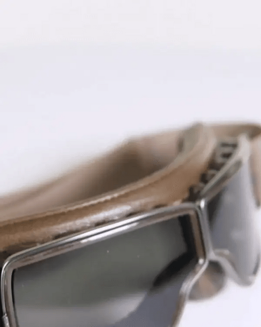 Motorcycle Goggles, Retro Shockproof UV Protection Riding Goggles That Fit Over Glasses