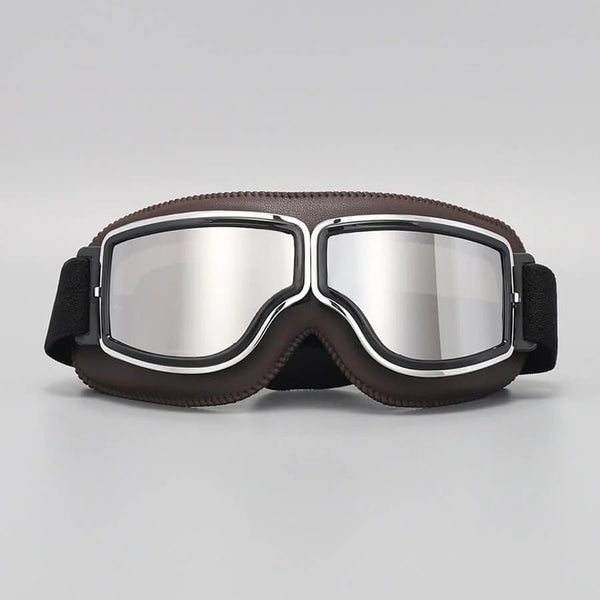 Motorcycle Goggles, Retro Shockproof UV Protection Riding Goggles That Fit Over Glasses