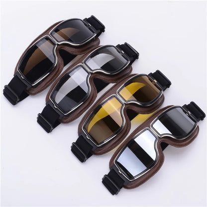 Motorcycle Goggles, UV Protection, Shockproof & Adjustable