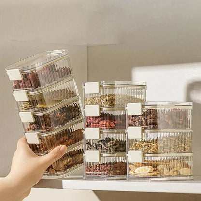 AROMASAFE Stackable Multi-layer Spice Containers