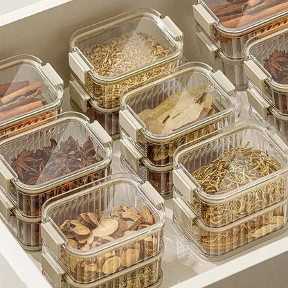 AROMASAFE Stackable Multi-layer Spice Containers