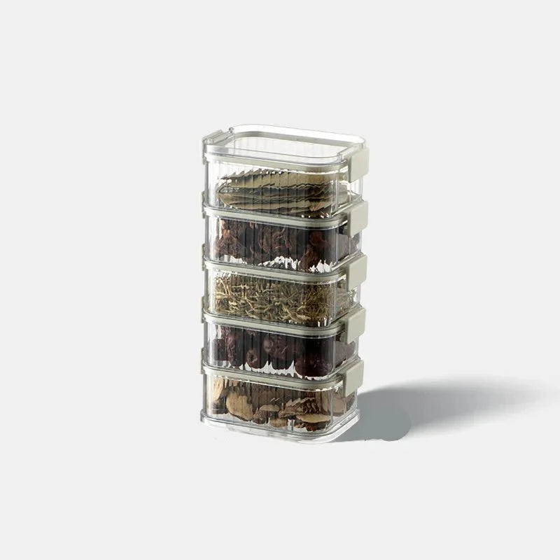 AROMASAFE Stackable Multi-layer Spice Containers
