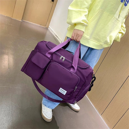 Sports Duffle Travel Bag with Shoe Compartment