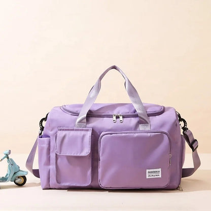 Sports Duffle Travel Bag with Shoe Compartment