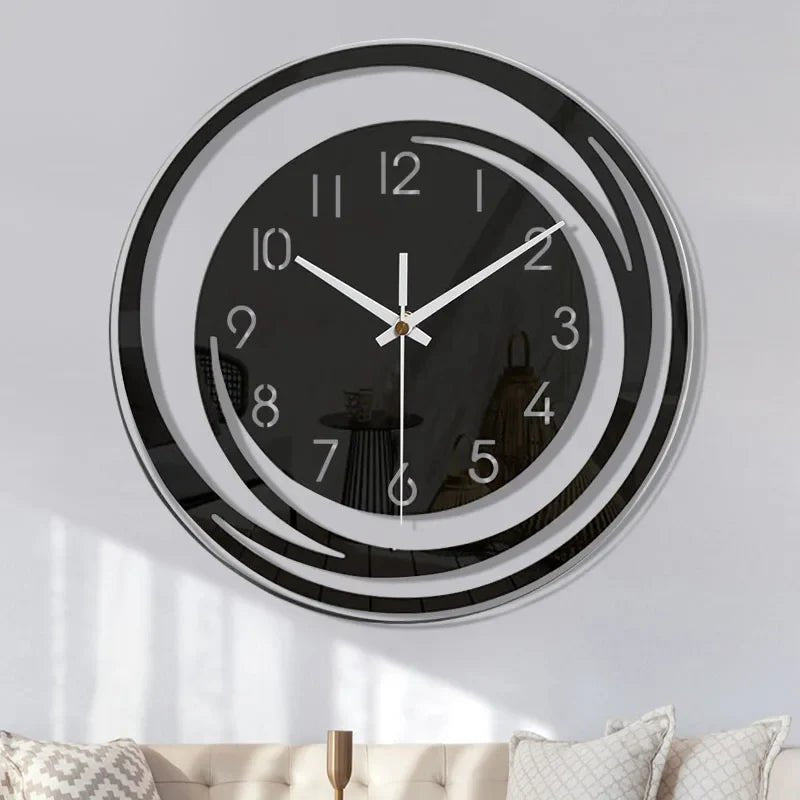 STEALTHICK Black Acrylic Wall Clock