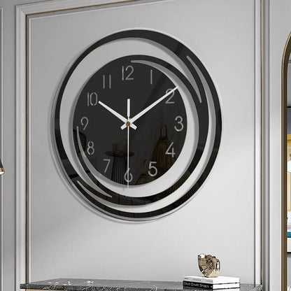 STEALTHICK Black Acrylic Wall Clock