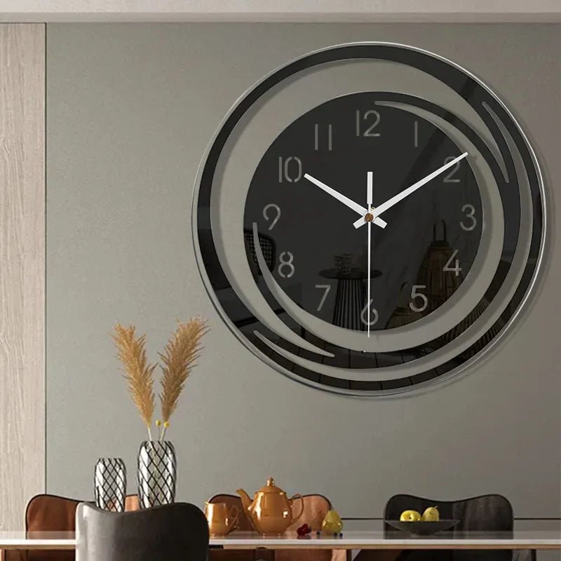 STEALTHICK Black Acrylic Wall Clock