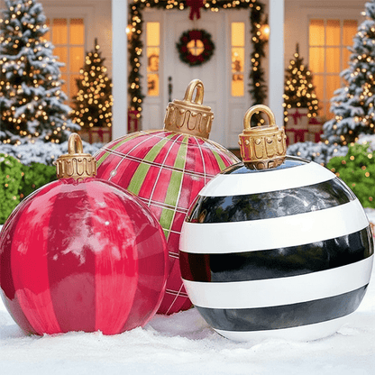 NORTHORB Large Weatherproof Christmas Baubles