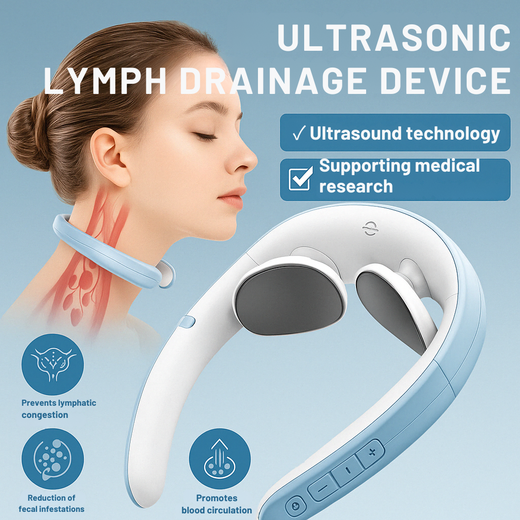 Neck Massager, Cordless Ultrasonic & Vibration Massager for Neck, Shoulders & Body Relaxation