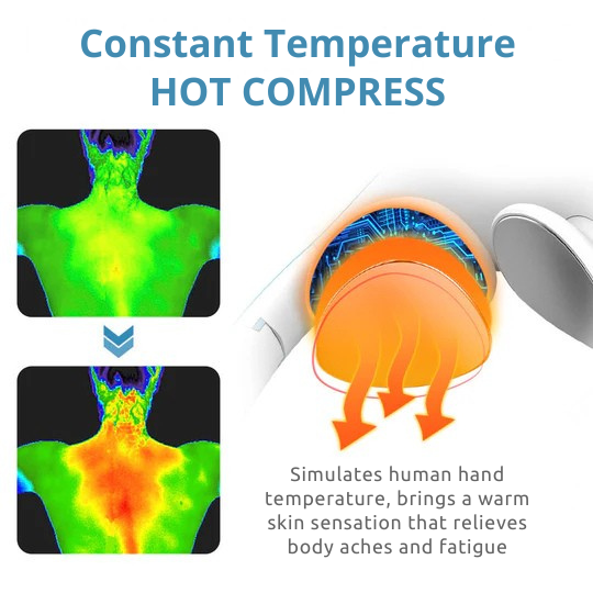 Cordless Neck Massager, Ultrasonic Lymphatic Drainage