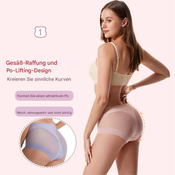 Seamless Butt Lifting Panties, Breathable Shaping Underwear with Cotton Gusset for Women