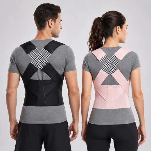 Posture Corrector, Adjustable Full Back Brace for Upper & Lower Back Support