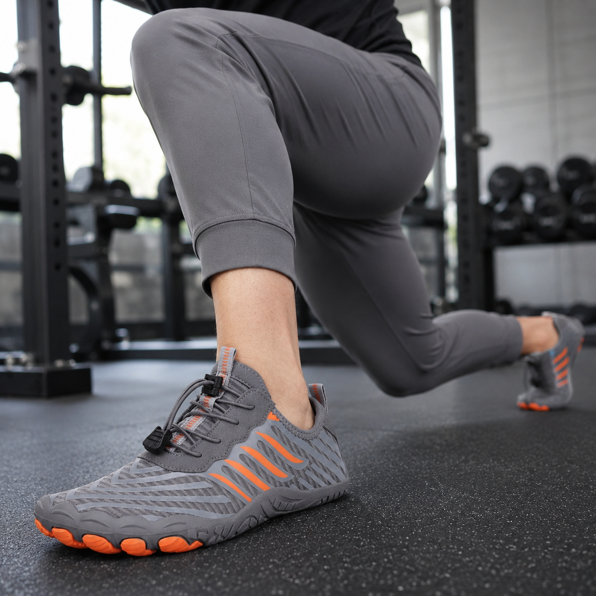 Strideox Barefoot Gym Shoes, Flat Sole Training Shoe