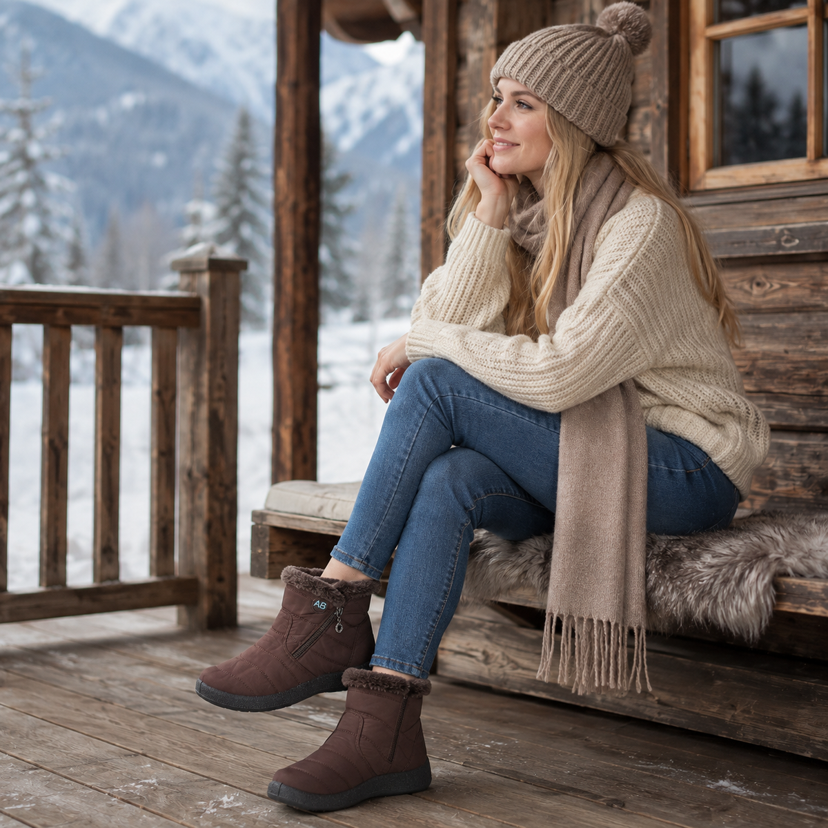 Waterproof Ankle Winter Boots