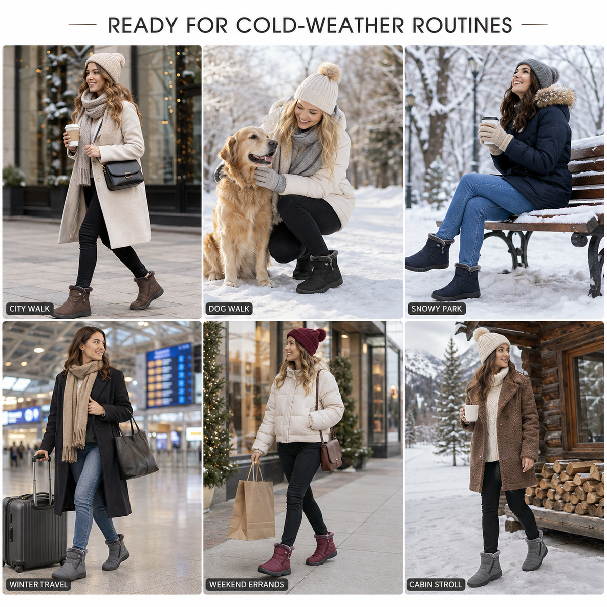 Waterproof Ankle Winter Boots