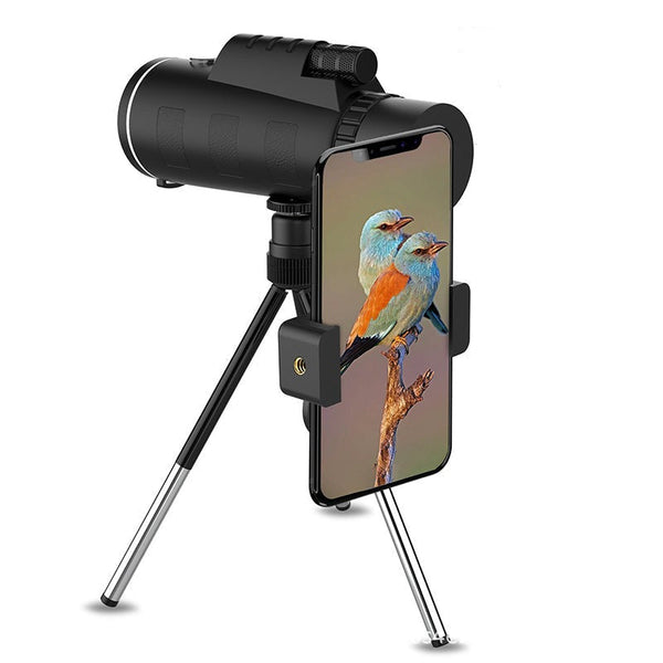 Monocular Telescope, HD Zoom Monocular with BAK4 Prism, Compass & Optional Tripod