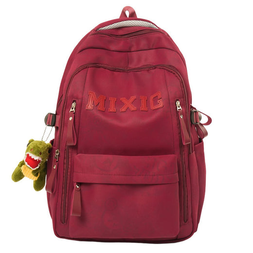 Graphic Print School Backpack, Padded Strap Daypack with Multiple Pockets for Students & Commuters