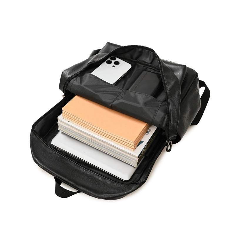 Leather Laptop Backpack, Executive Business Backpack for 15 Inch Laptops, Work & Travel