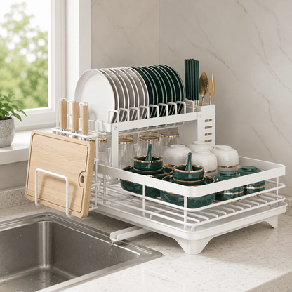 ORGADRAIN Foldable Draining Rack Kitchen Space Saving