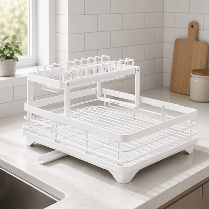 ORGADRAIN Foldable Draining Rack Kitchen Space Saving