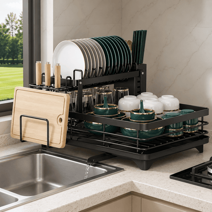 ORGADRAIN Foldable Draining Rack Kitchen Space Saving