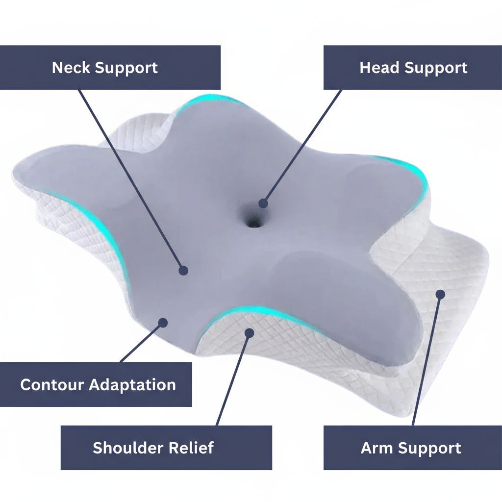 GESUNDPUR PILLOW Orthopaedic Memory Foam Pillow