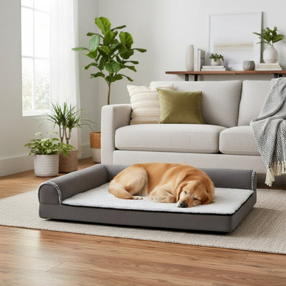 PAWZONE L-shaped Orthopedic Foam Dog Bed