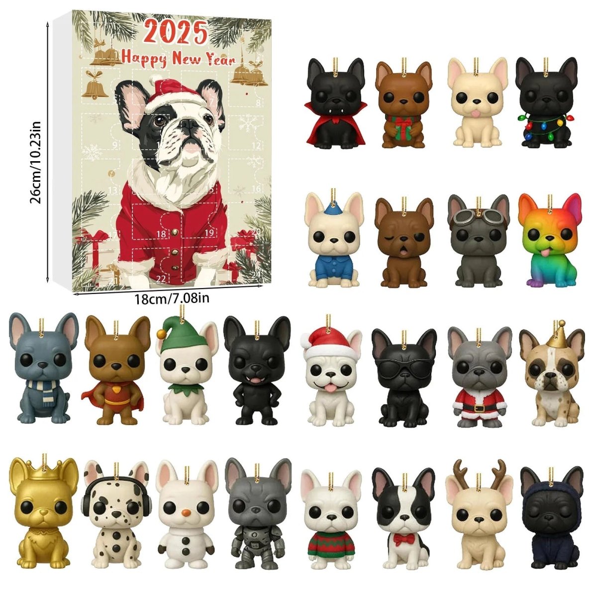 PUPCUP 2025 Dog Tag Christmas Countdown Box