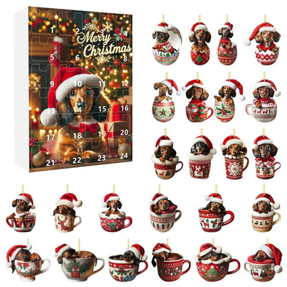 PUPCUP 2025 Dog Tag Christmas Countdown Box