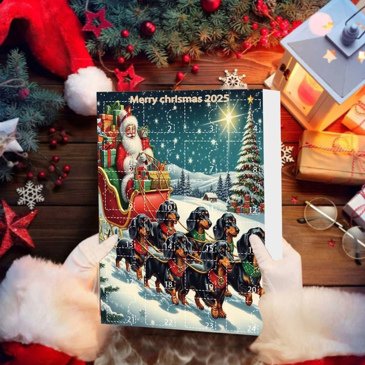 PUPCUP 2025 Dog Tag Christmas Countdown Box