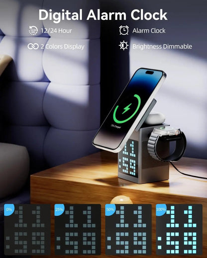 PIXTORQ 3-in-1 Wireless Charger